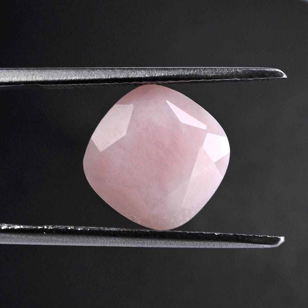 PINK OPAL CUT CUSHION 10MM 3.07 Cts.