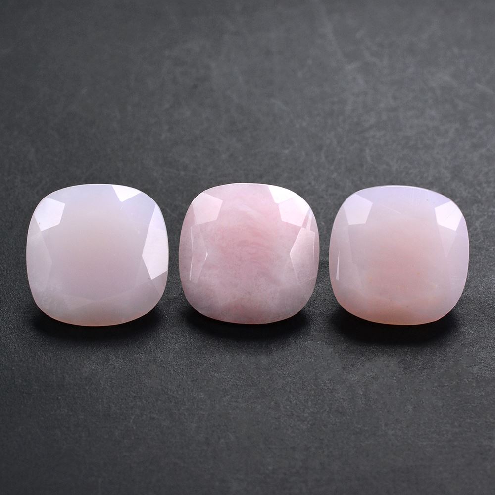 PINK OPAL CUT CUSHION 10MM 3.07 Cts.