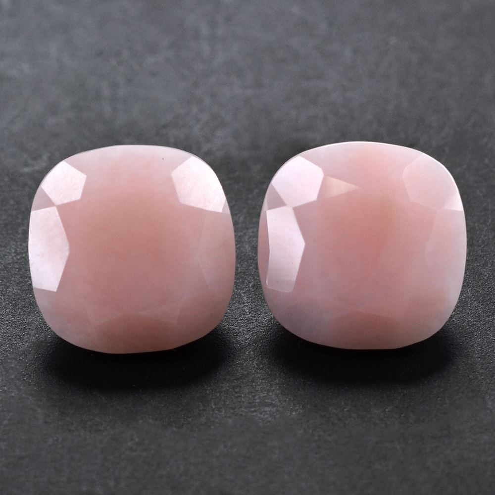 PINK OPAL CUT CUSHION 10MM 3.05 Cts.