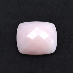 PINK OPAL CHECKER CUSHION CAB 12X10MM 3.56 Cts.
