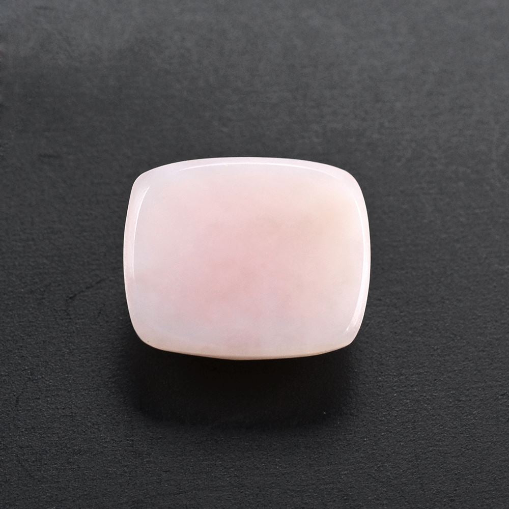 PINK OPAL CHECKER CUSHION CAB 12X10MM 3.56 Cts.
