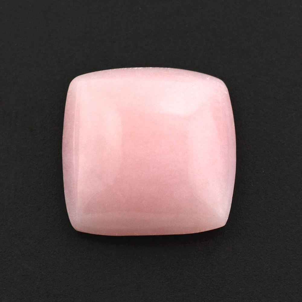 PINK OPAL FLAT CUSHION CAB (FROSTED BOTTOM) 11.50MM 3.52 Cts.