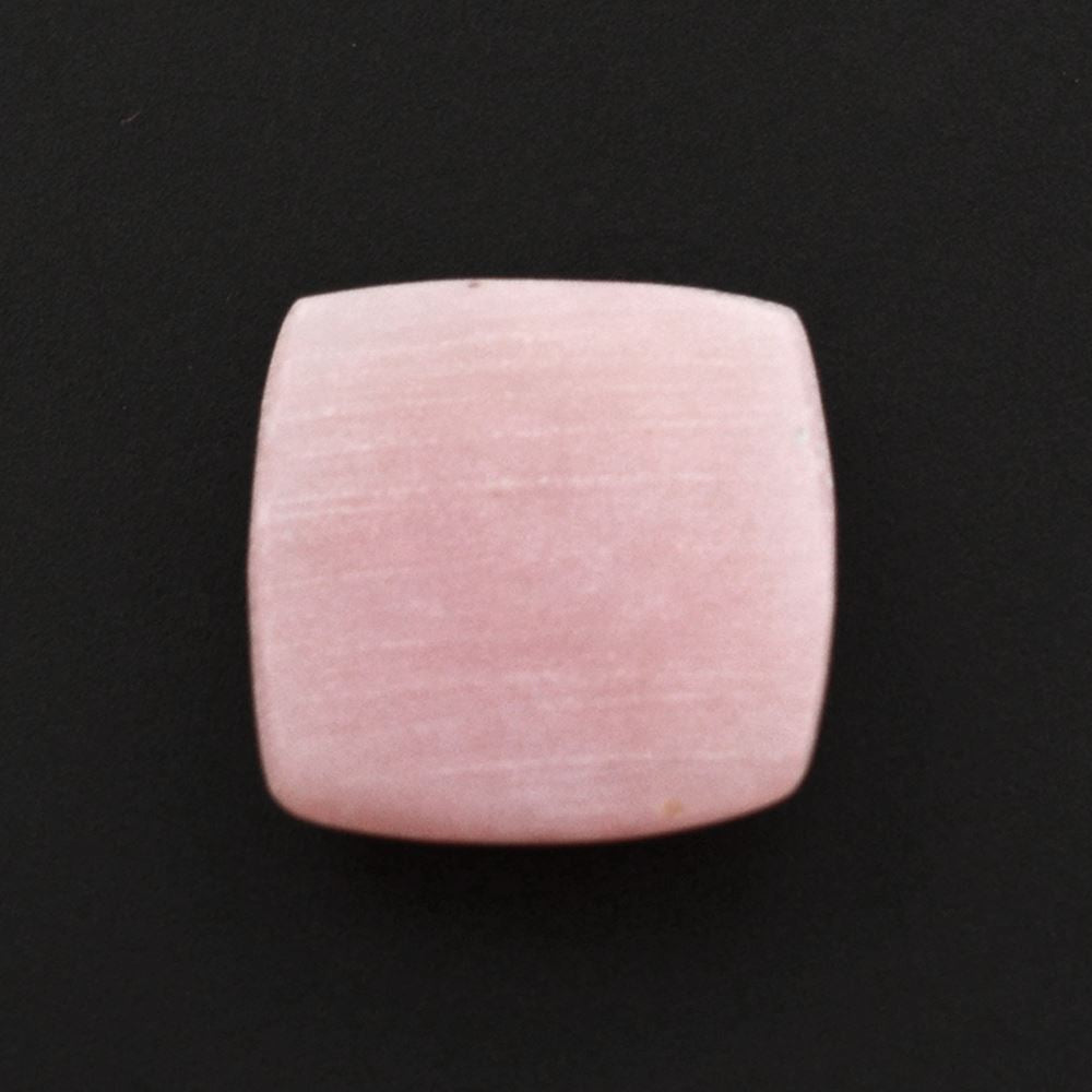 PINK OPAL FLAT CUSHION CAB (FROSTED BOTTOM) 11.50MM 3.52 Cts.