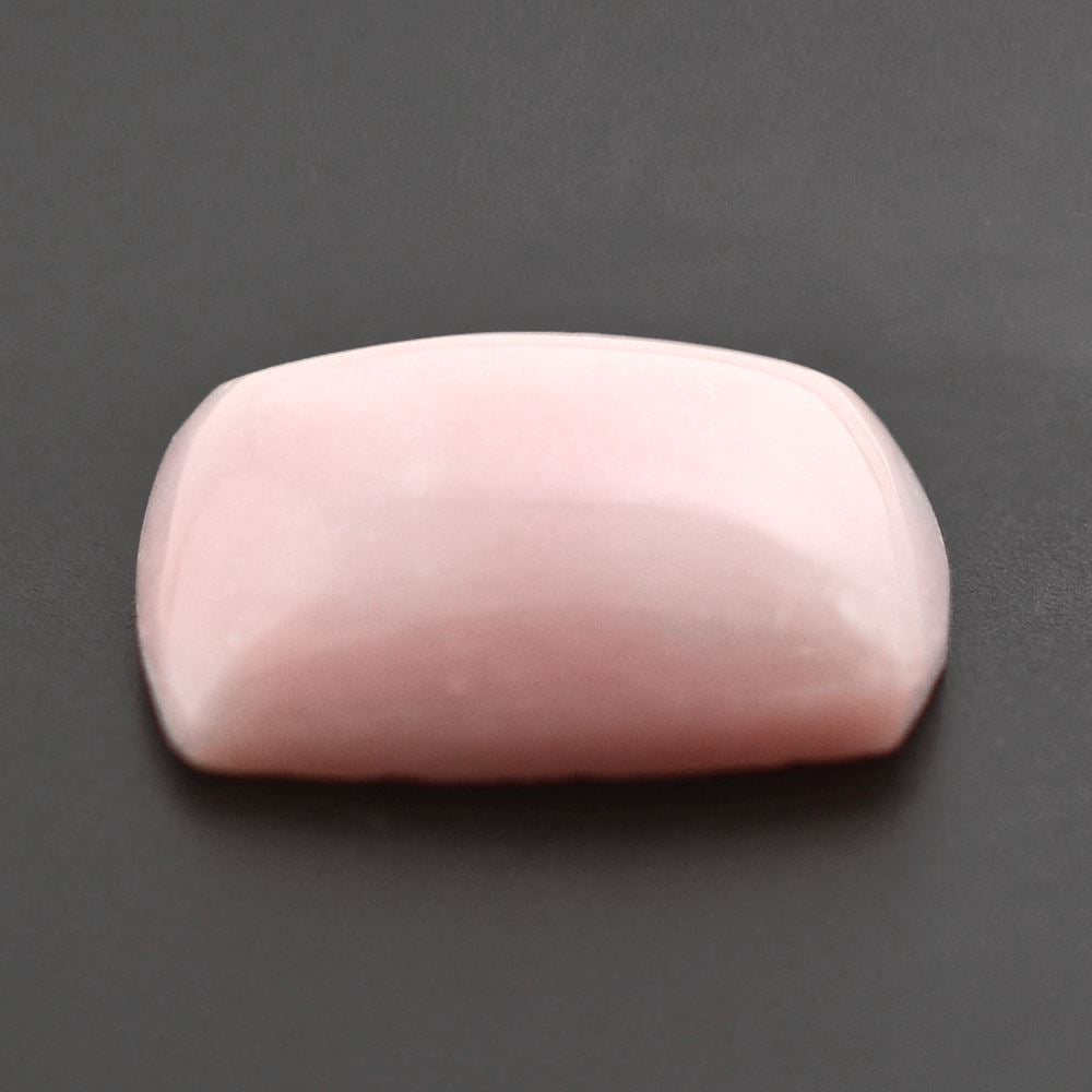 PINK OPAL FLAT CUSHION CAB (FROSTED BOTTOM) 13.50MM 5.16 Cts.