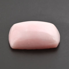 PINK OPAL FLAT CUSHION CAB (FROSTED BOTTOM) 13.50MM 5.16 Cts.