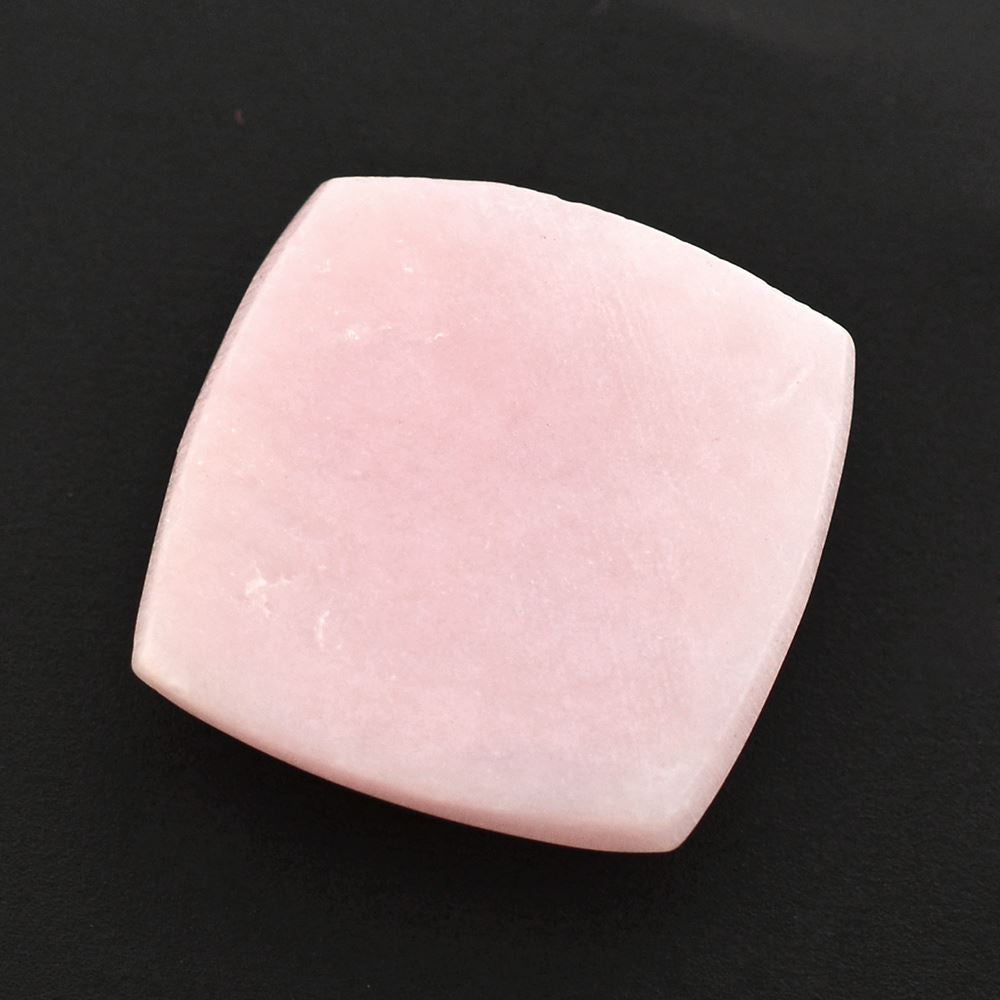 PINK OPAL FLAT CUSHION CAB (FROSTED BOTTOM) 13.50MM 5.16 Cts.