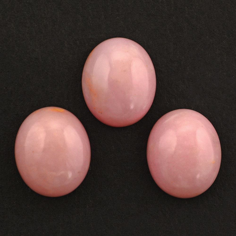 PINK OPAL OVAL CAB 12X10MM 3.68 Cts.