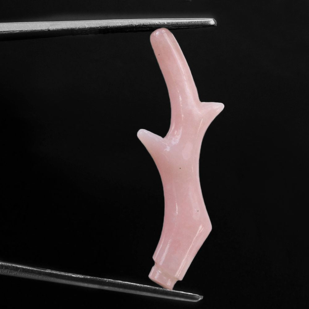 PINK OPAL CORAL BRANCH SHAPE FANCY 30X5MM 5.77 Cts.
