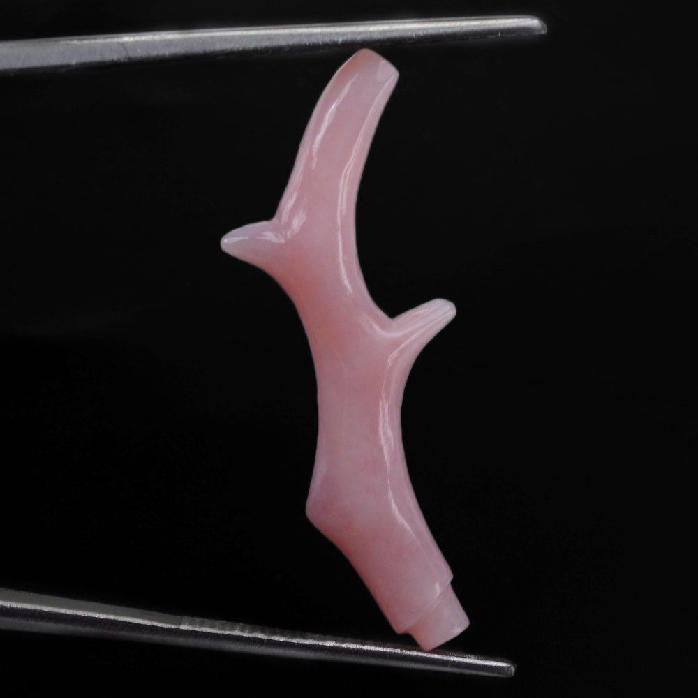 PINK OPAL CORAL BRANCH SHAPE FANCY 30X5MM 5.02 Cts.