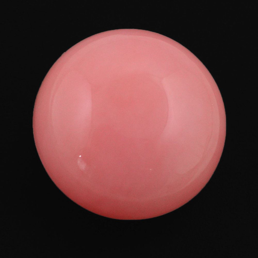 PINK OPAL PLAIN LENTIL ROUND BEADS 13.50MM 10.28 Cts.