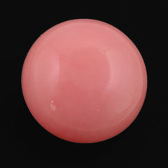 PINK OPAL PLAIN LENTIL ROUND BEADS 13.50MM 10.28 Cts.