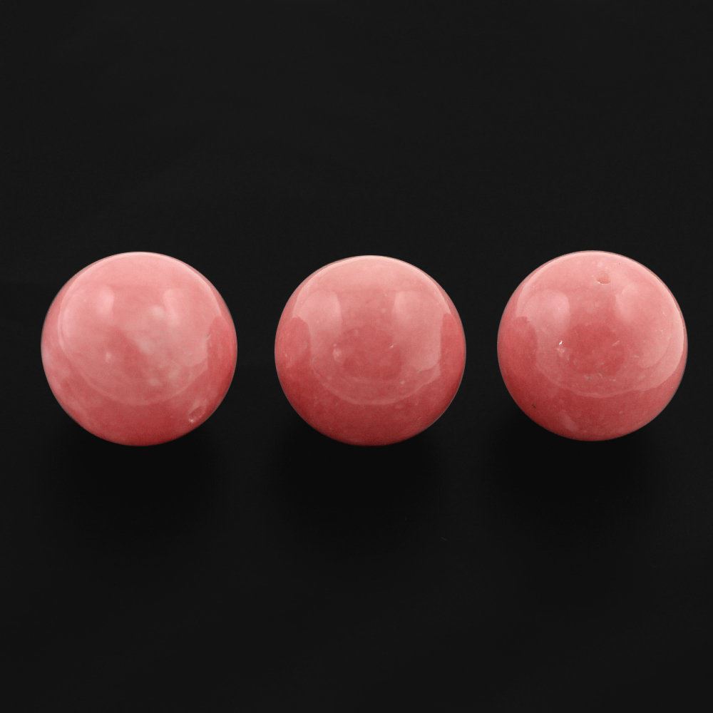 PINK OPAL PLAIN BALLS (FULL DRILL) (DARK) 12MM 10.07 Cts.