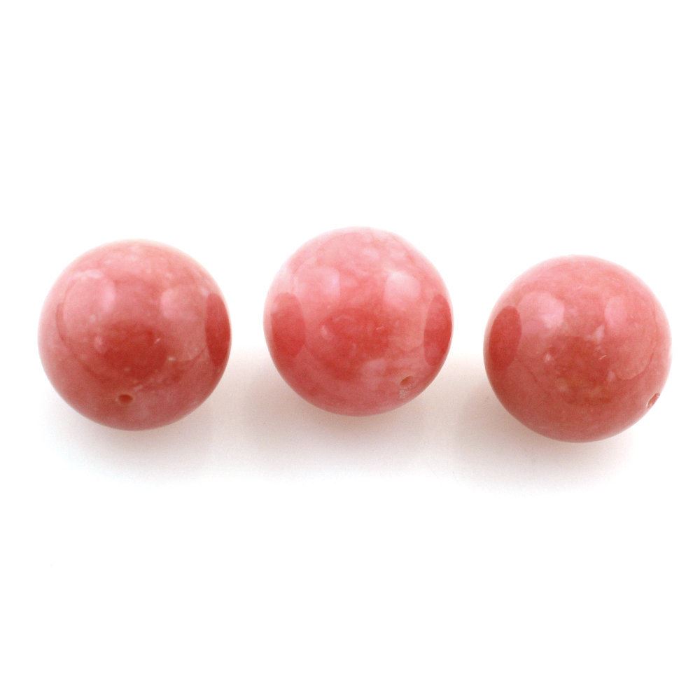 PINK OPAL PLAIN BALLS (FULL DRILL) (DARK) 12MM 10.07 Cts.