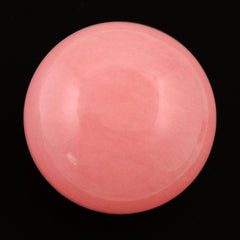 PINK OPAL PLAIN LENTIL ROUND BEADS 11.50MM 6.14 Cts.