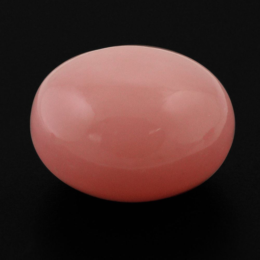 PINK OPAL PLAIN LENTIL ROUND BEADS 11.50MM 6.14 Cts.