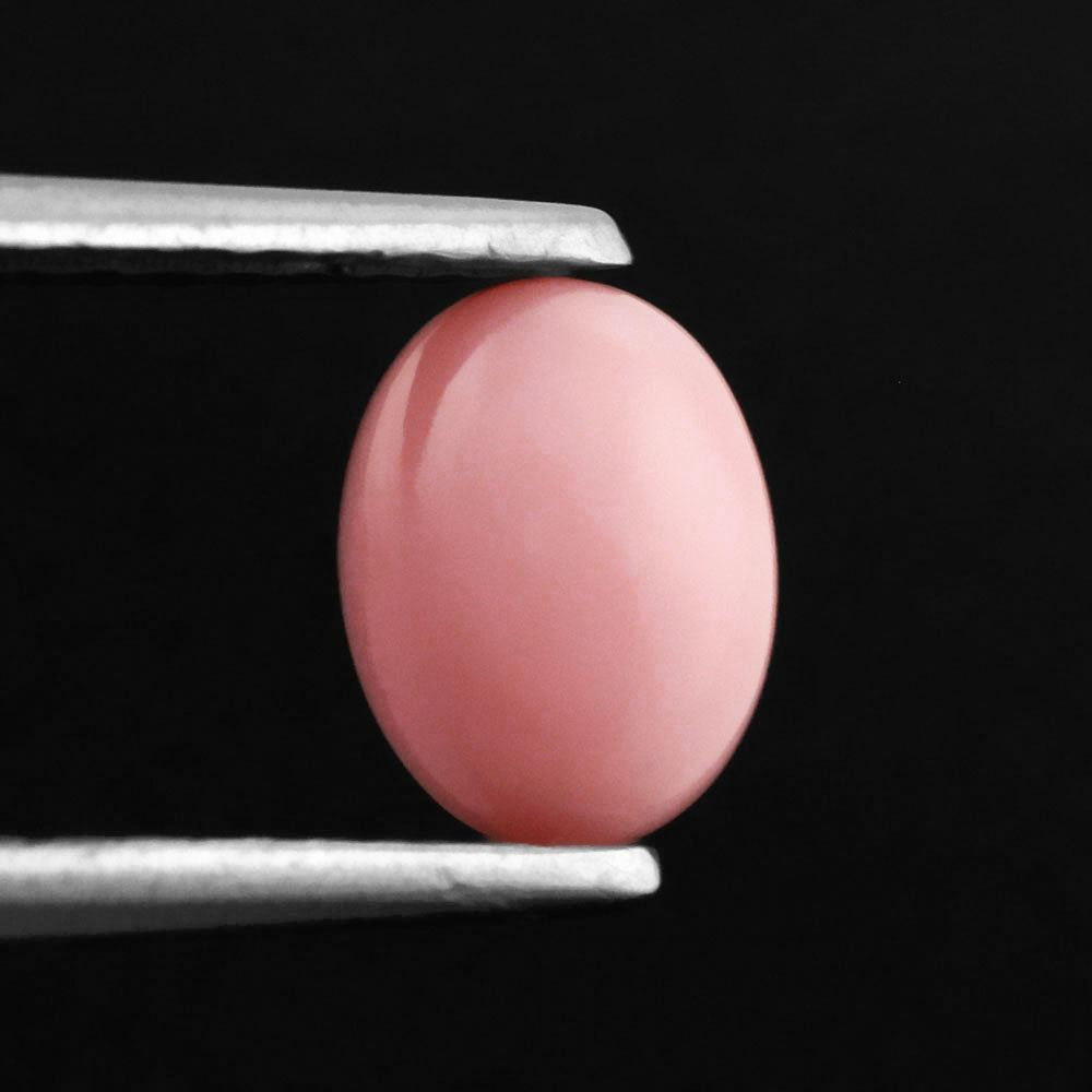 PINK OPAL OVAL CAB 8X6MM 0.95 Cts.