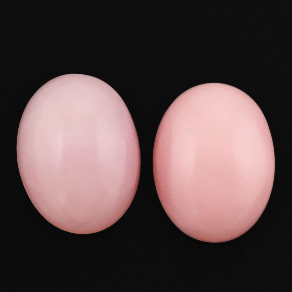 PINK OPAL OVAL CAB 8X6MM 0.95 Cts.