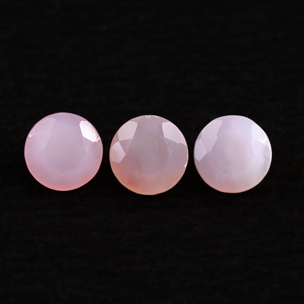 PINK OPAL CUT ROUND 3MM 0.08 Cts.