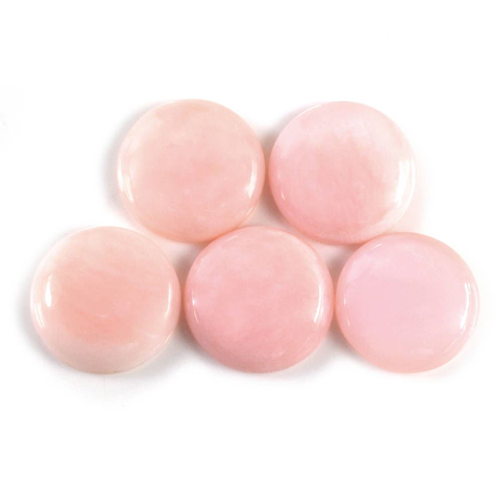 PINK OPAL ROUND CAB (LITE)  (SI) 11MM 2.31 Cts.
