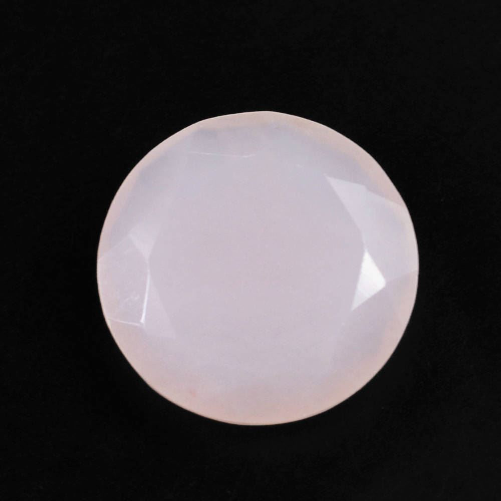 PINK OPAL ONE SIDE ROSE CUT OTHER SIDE TABLE CUT ROUND (LITE) 10MM  1.89 Cts.