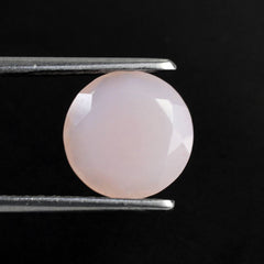 PINK OPAL ONE SIDE ROSE CUT OTHER SIDE TABLE CUT ROUND (LITE) 10MM  1.89 Cts.