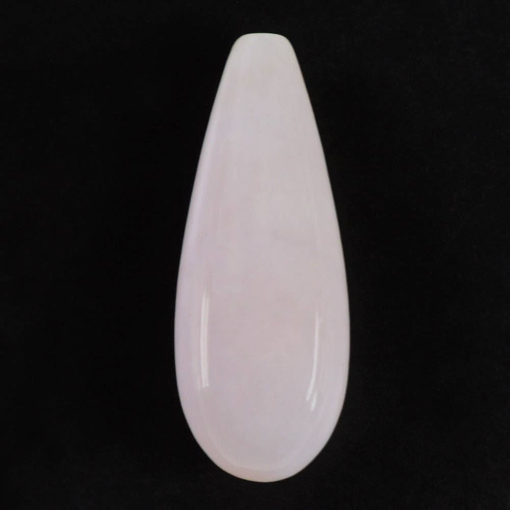 PINK OPAL PLAIN DROPS (LITE)  (HALF DRILL 1MM) 18X7MM 4.69 Cts.