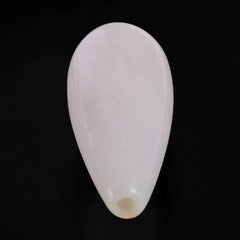 PINK OPAL PLAIN DROPS (LITE)  (HALF DRILL 1MM) 18X7MM 4.69 Cts.