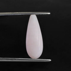 PINK OPAL PLAIN DROPS (LITE)  (HALF DRILL 1MM) 18X7MM 4.69 Cts.