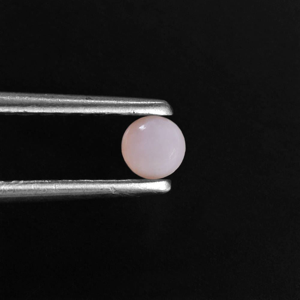 PINK OPAL ROUND CAB (LITE) (SI) 3.50MM 0.18 Cts.
