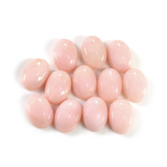 PINK OPAL OVAL CAB (LITE) (SI) 14X10MM 4.93 Cts.