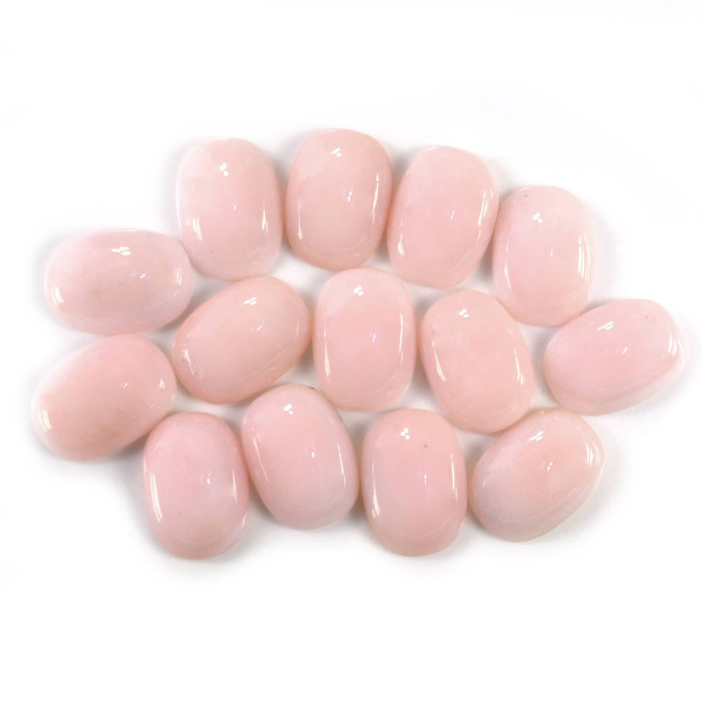 PINK OPAL CUSHION CAB (LITE) (SI) 18X13MM 7.75 Cts.