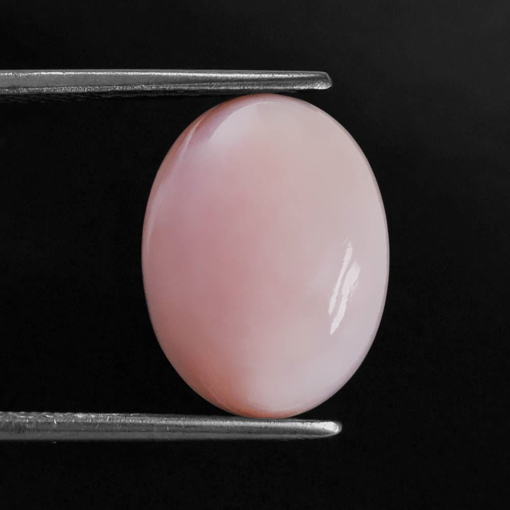PINK OPAL OVAL CAB (LITE) (SI) 16X12MM 7.09 Cts.