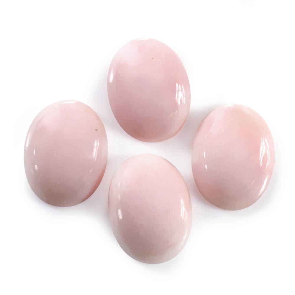 PINK OPAL OVAL CAB (LITE) (SI) 16X12MM 7.09 Cts.