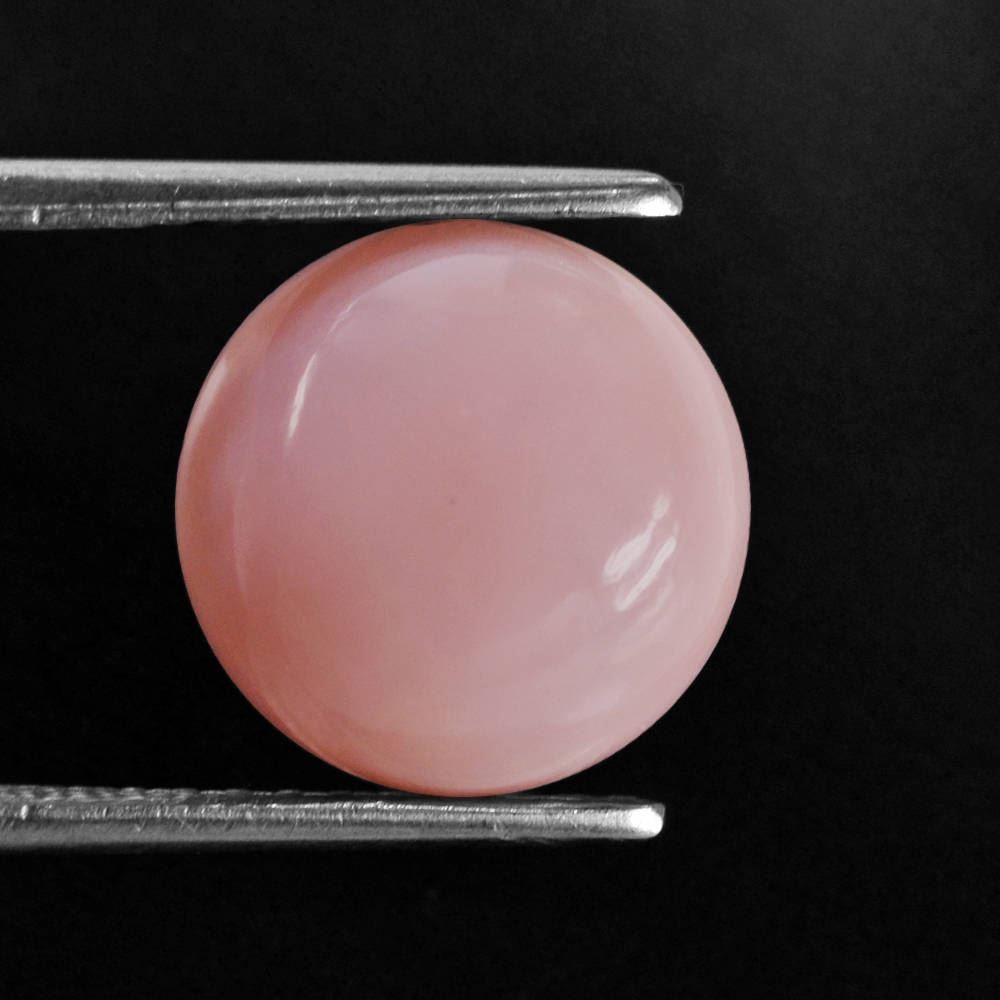 PINK OPAL ROUND CAB (MEDIUM) (SI) 12MM 4.48 Cts.