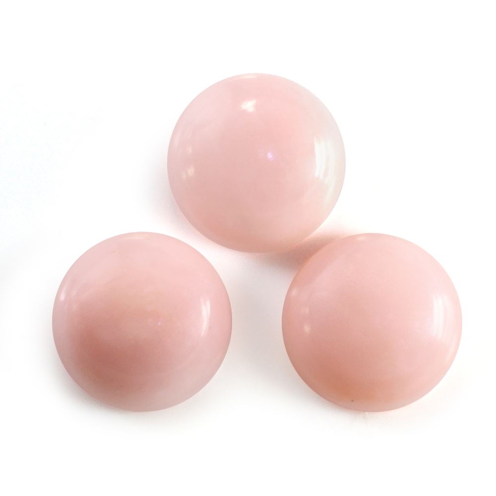 PINK OPAL ROUND CAB (MEDIUM) (SI) 12MM 5.41 Cts.