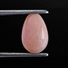 PINK OPAL PLAIN DROP (MEDIUM) (SI) (HALF DRILL 1MM) 12X8MM 4.47 Cts.