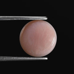 PINK OPAL ROUND CAB (LITE) (SI) 12MM 3.47 Cts.