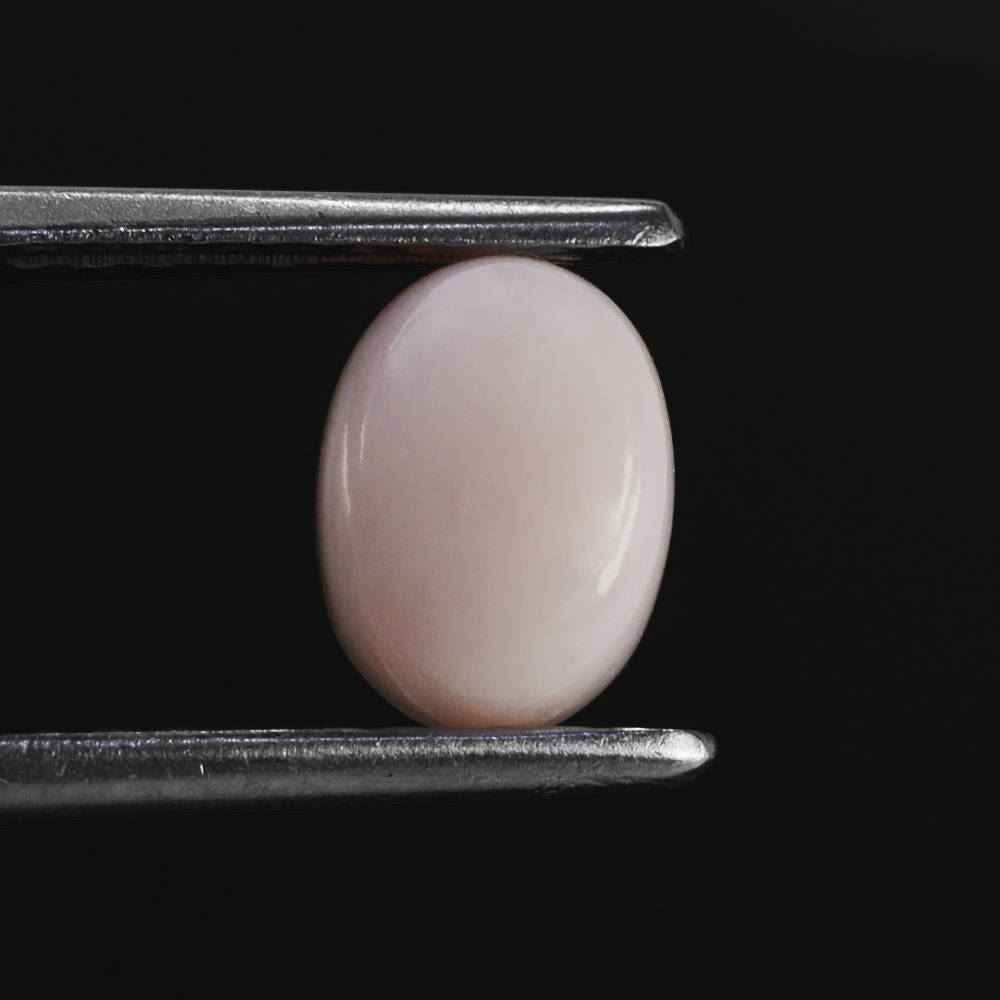 PINK OPAL OVAL CAB (VERY LITE) (SI) 8X6MM 1.30 Cts.