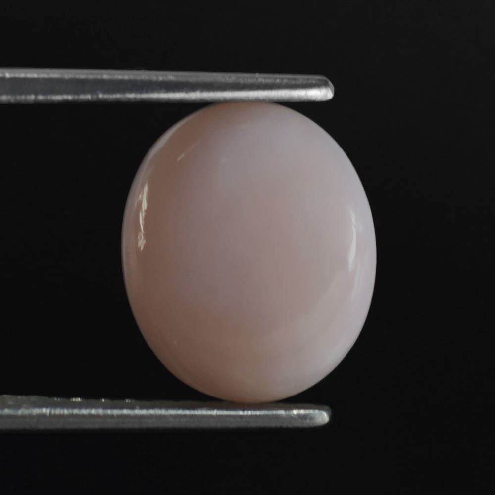 PINK OPAL OVAL CAB (VERY LITE) (SI) 12X10MM 2.66 Cts.