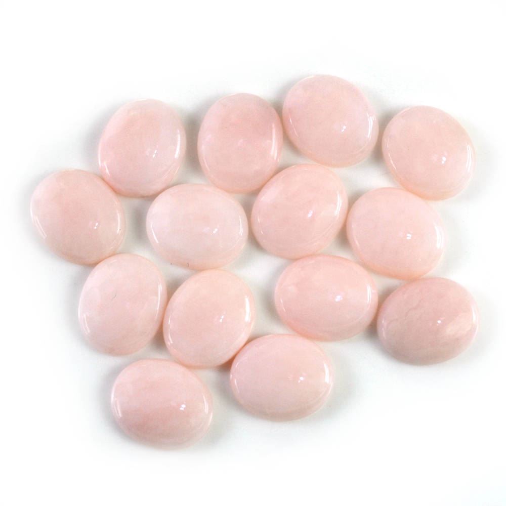 PINK OPAL OVAL CAB (VERY LITE) (SI) 12X10MM 2.66 Cts.
