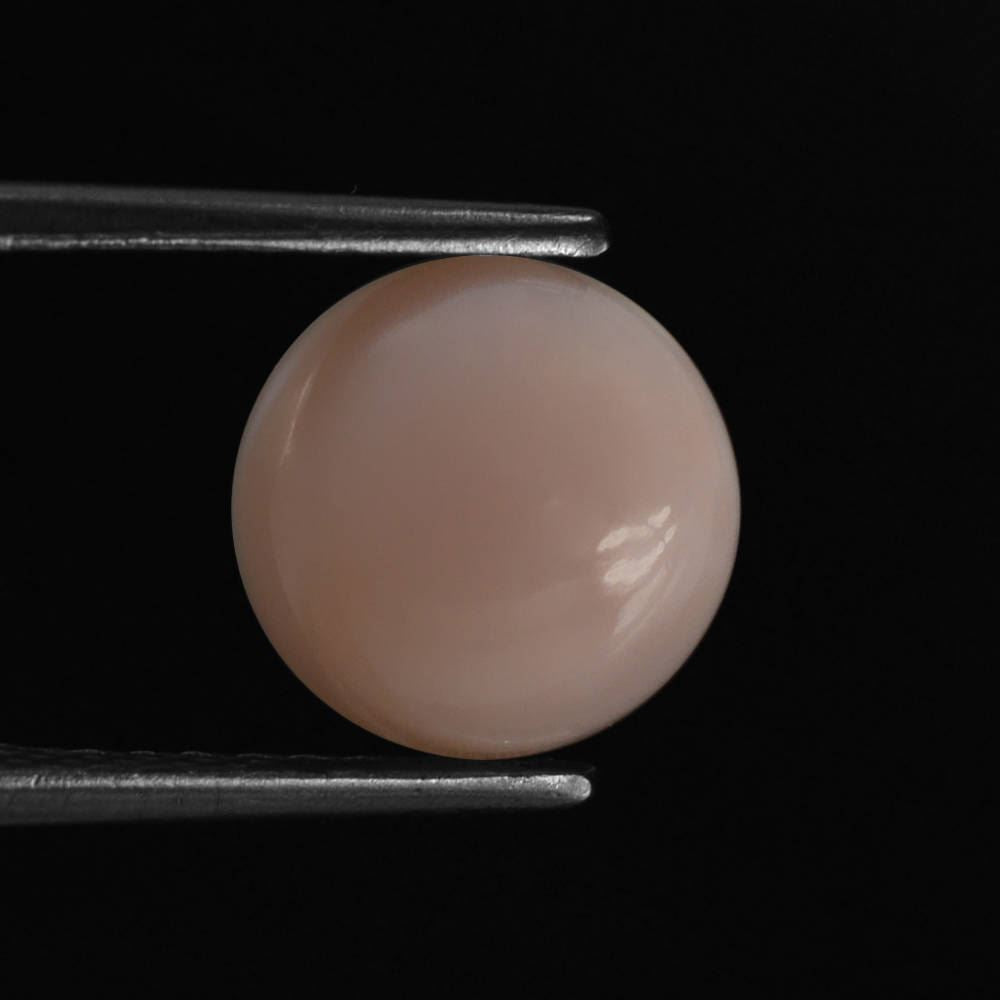 PINK OPAL ROUND CAB (VERY LITE) (SI) 10MM 2.88 Cts.