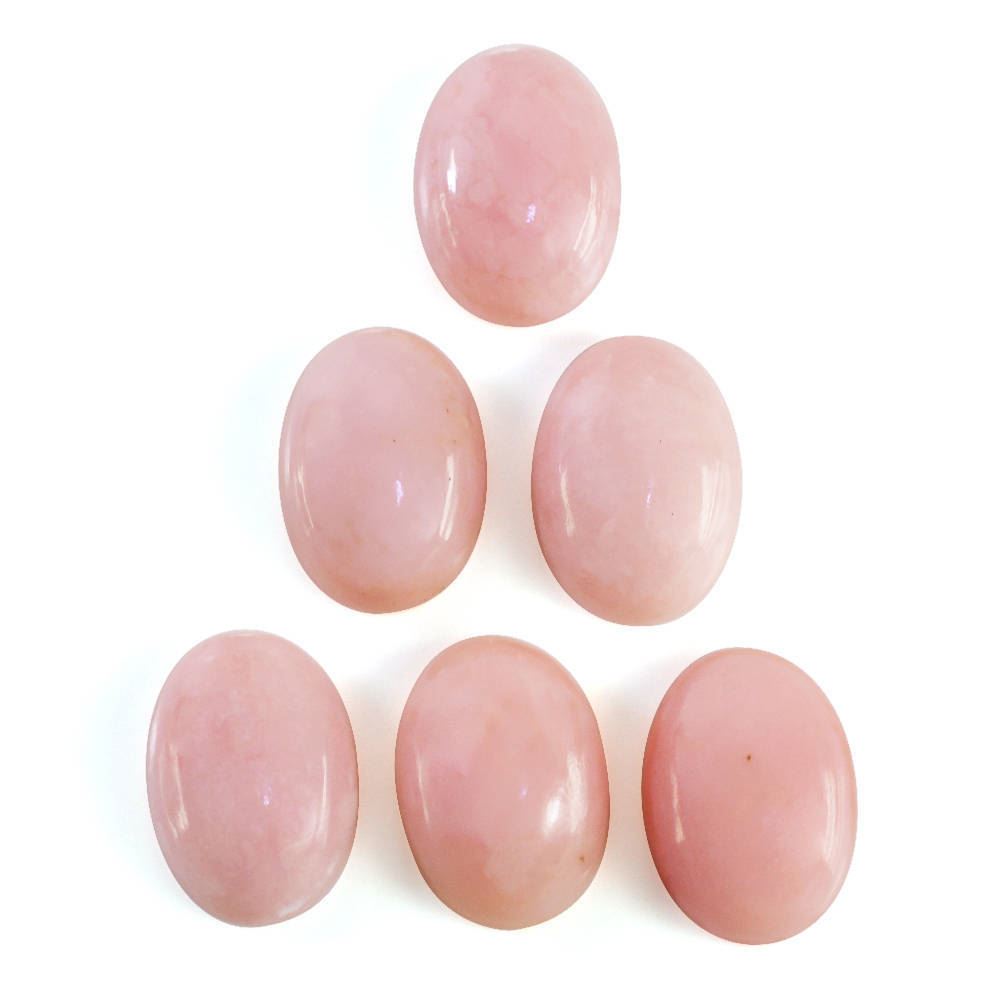 PINK OPAL OVAL CAB (MEDIUM) (SI) 14X10MM 4.72 Cts.