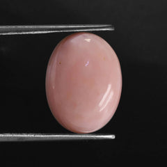 PINK OPAL OVAL CAB (MEDIUM) (SI) 16X12MM 7.32 Cts.