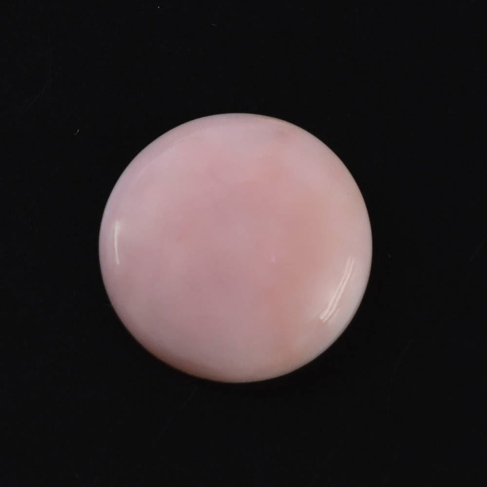 PINK OPAL ROUND CAB (FLAT) (MEDIUM) (SI) 12MM 3.39 Cts.