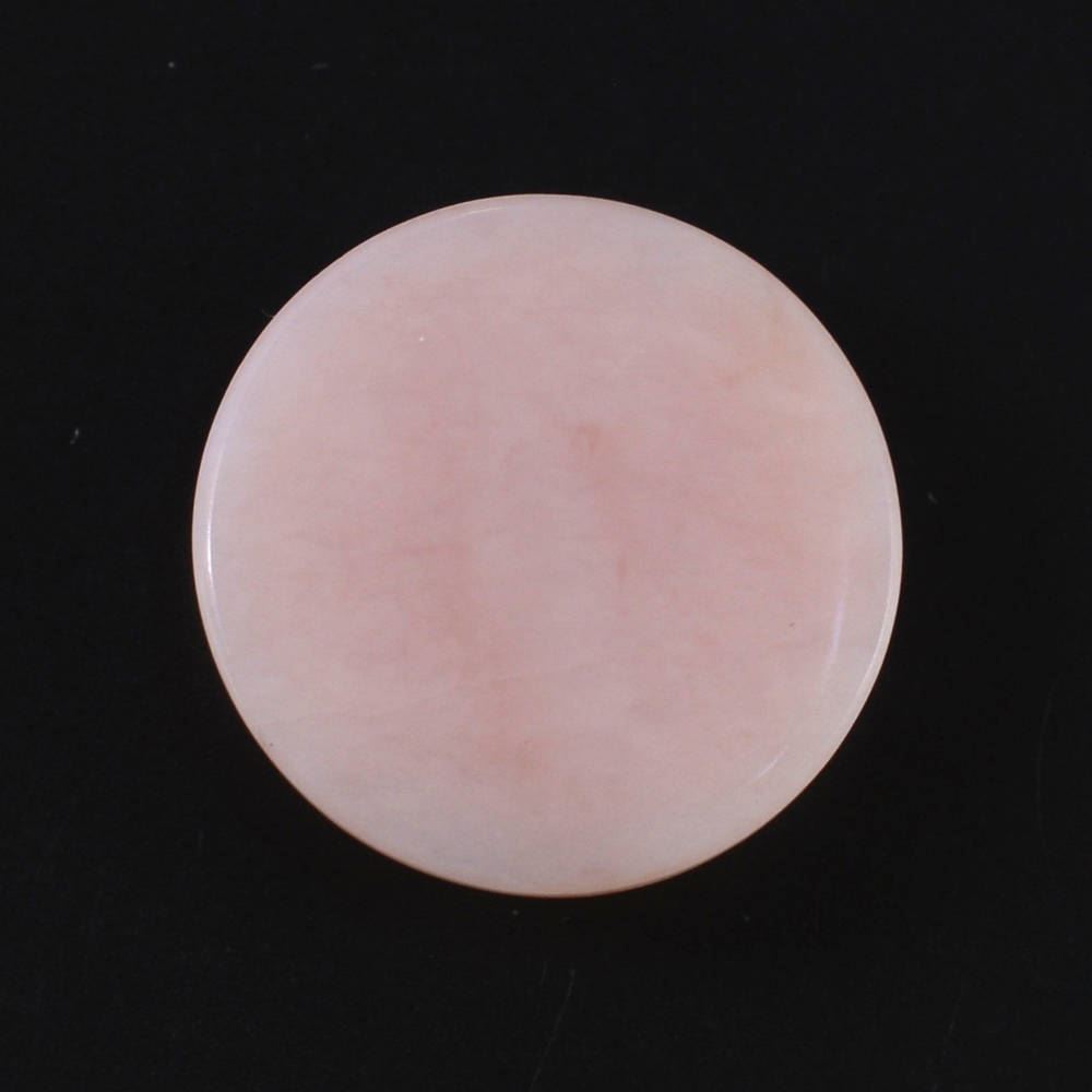 PINK OPAL ROUND CAB (FLAT) (MEDIUM) (SI) 12MM 3.39 Cts.