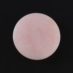 PINK OPAL ROUND CAB (FLAT) (MEDIUM) (SI) 12MM 3.39 Cts.