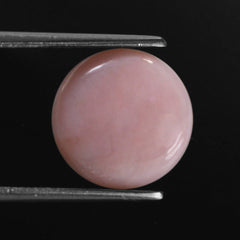 PINK OPAL ROUND CAB (FLAT) (MEDIUM) (SI) 12MM 3.39 Cts.
