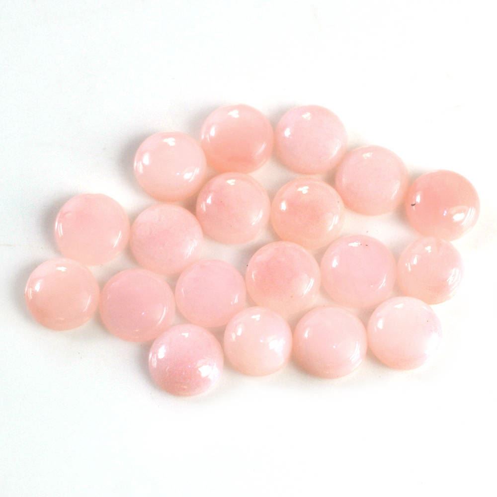 PINK OPAL ROUND CAB (MEDIUM) (SI) 4.50MM 0.24 Cts.