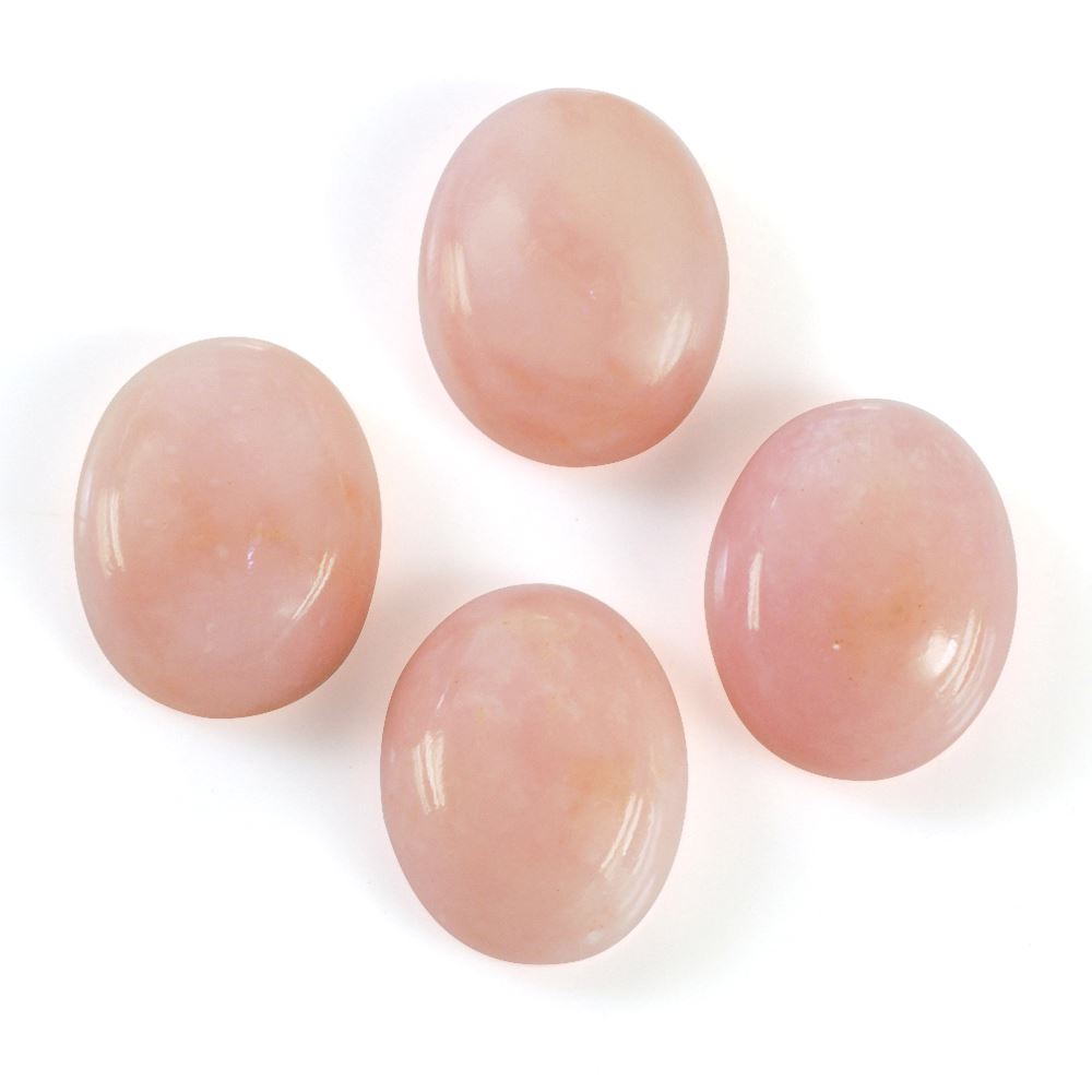 PINK OPAL OVAL CAB (MEDIUM) (SI) 10X8MM 2.14 Cts.