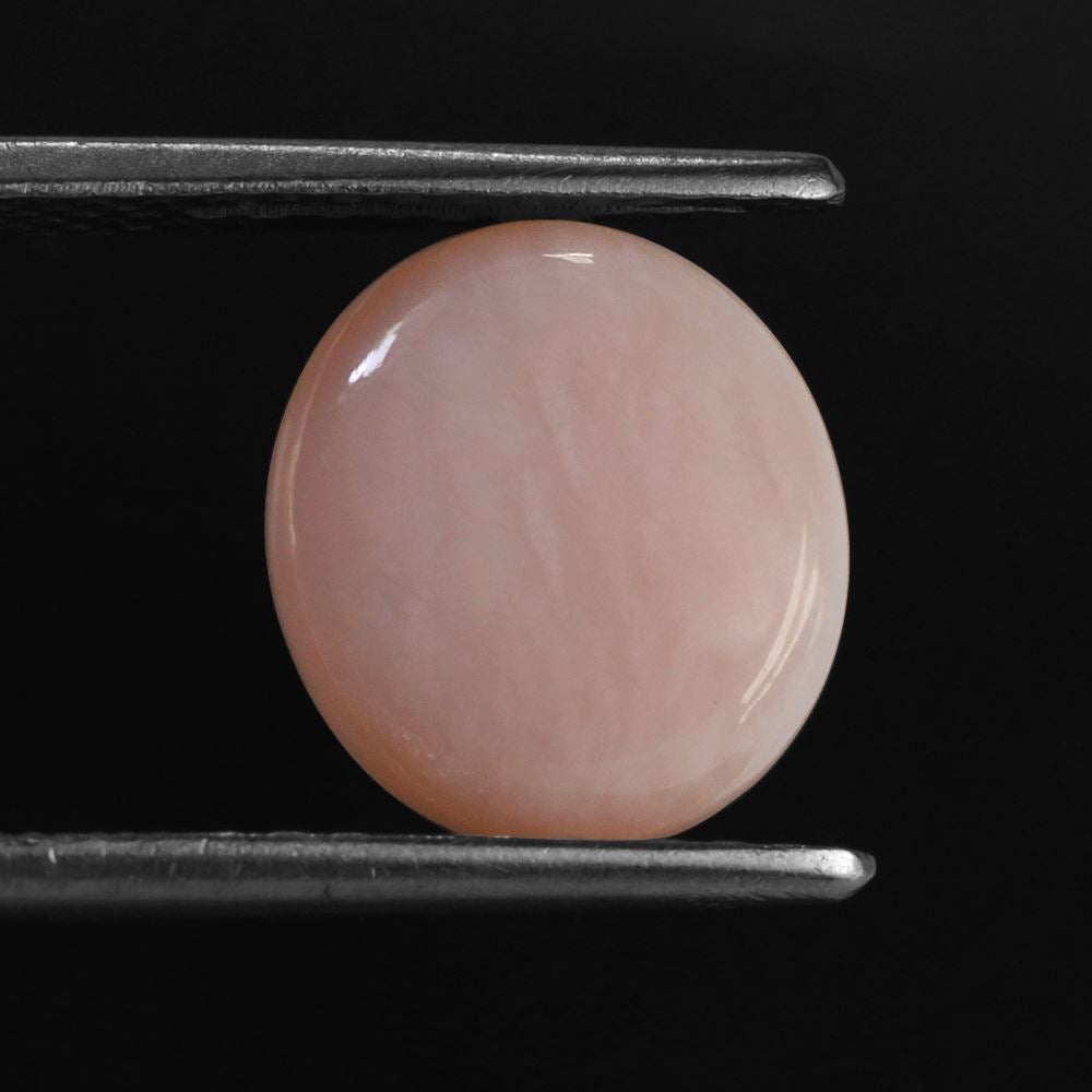 PINK OPAL OVAL CAB (MEDIUM) (SI) 11X10MM 2.46 Cts.
